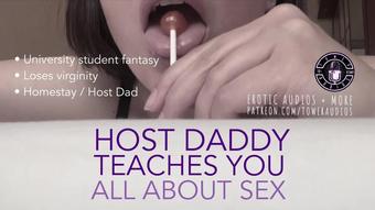 HOST DADDY TEACHES YOU ABOUT SEX M4F Dirty talk Audioporn Filthy talk Sexy man talk 素人 汚い話