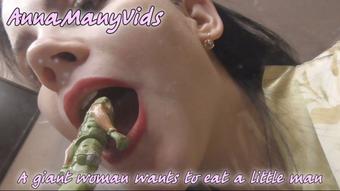 Annamanyvids A Giant Woman Wants To Eat A Little Man