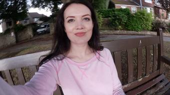 Blue jeans by the road wetting - May 22, 2019