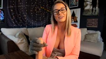 Mommy and Her Grey Gloves