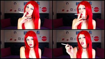 Candystart Sexy Redhead Smoking Fetish
