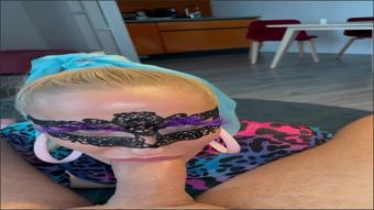 Throat Goat Blond Sexy Dancer Can T Stop Gagging