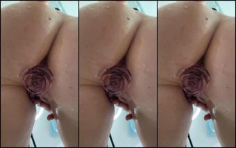Post Workout Anal Play In The Shower