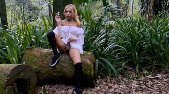 Jerking My Big Cock In The Park