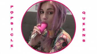 Flame Jade rainbow fishnet dildo fuck - November 04, 2019