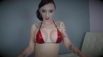 Miss London Lix - Edged Shiny Bikini - 720P