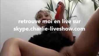 Charlie smartball and toys, both together in pussy