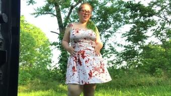 Hannahnate96 Custom Vid Flashing Outside In Dress