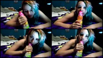 Alicenm Sucking Huge Dragon Cock Pov