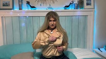 SATIN shirt TEASE/NIPPLE PLAY - Dec 4, 2021
