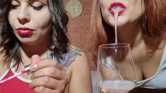 Gag With Collecting Spit And Cover Faces