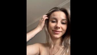 Face and tongue teasing. Nose piercing