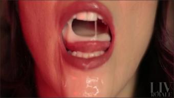 Mouth Dripping With Cum