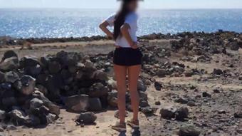 Pissing Outdoors. I had to pee in public and Daddy was filming me!