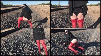 Camille Campbell 1080P Hd Nun On The Run Railroad Twerk