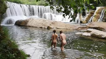 Nude Free swimming