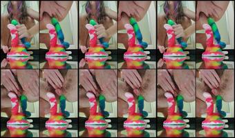 Minervahirsute 19 08 2020 729349775 Up Close Video Of My First Attempt With A Dp Dildo I Was A Little Nervous Because I