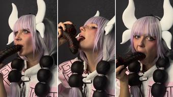 Kanna Kamui - Sucking Dildo Blowjob - Dec 19, 2022