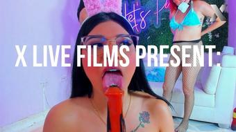 Lesbian Whores Fuck Each Other With A Di