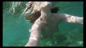 BTS - nude swimming in the sea