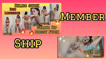 ONLY MEMBERS- DILDO SUCKING FUCKING SQUIRT OVER ME