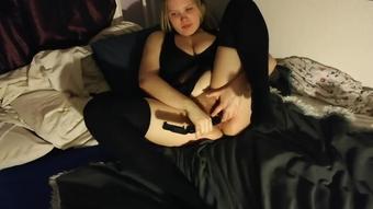 Chubby German  masturbates