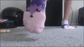 Princesscica Modeling Cute Colorful Ankle Socks
