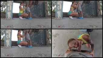 Wet Kelly Busty Blonde Fucked In Abandoned Place