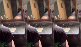 Public Bathroom! Sneak play w/ fat wet pussy, Wants boss to walk in & help!