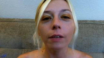 Topless Blonde Burps