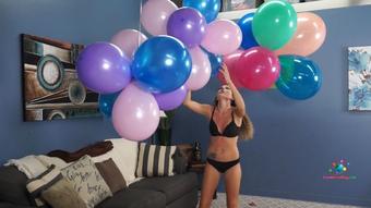 Madison Pops Step-Sister's Balloons