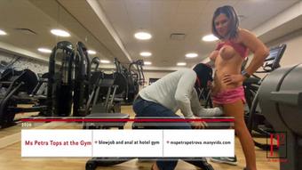 Ms Petra TOPS at the hotel gym