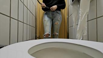Festive toilet wetting peeing - November 16, 2023