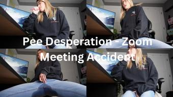 Pee Desperation - Zoom Meeting Accident