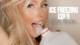 Ice Cold Milk Bath Tease