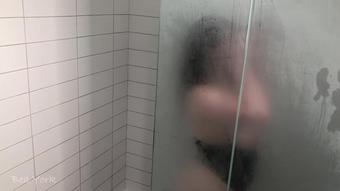 Getting Off in the Shower in My Pornhub Gear