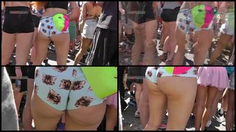 369 Edc Meow Booty Shorts