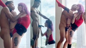 Valerica Steele Window Fuck Giving Miami A Show