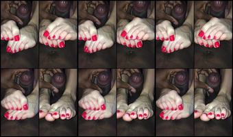 Mrandmrs W 10 11 2019 84096128 Hot Pink Pedi Posing For My Boy As He Shoots Is Load All Over My Sexy Toes And Watches Me