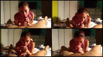 Wet Kelly Ex Girlfriend Sucking My Cock