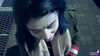 Flame Jade Risky Blowjob At The Parking Manyvids