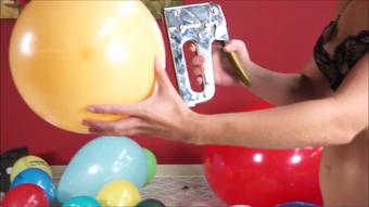 Julie Staple Pops Balloons