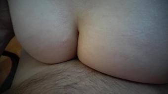 The stepfather divorced his wife, but the slender stepdaughter did not leave him alone!