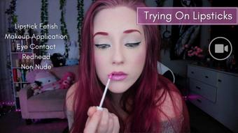 Trying On Lipsticks - 1080p