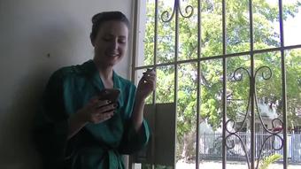 Helena Smoking 1 - Thinking about