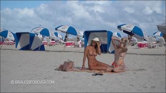 Alex Red Bikinis On The Beach