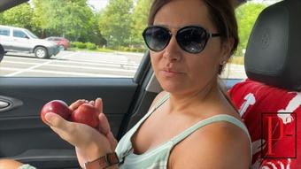 Shopping with an apple in my tushy - S