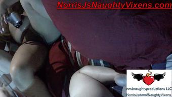 BJ while watching dildo fucking orgy