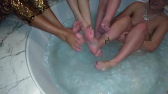 Lux Lives Xxx Avn Hot Tub After Party Foot Orgy