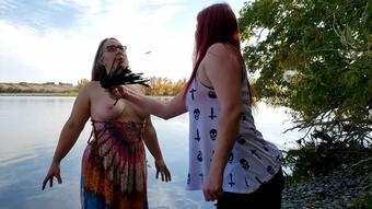 Beach Breast Flogging